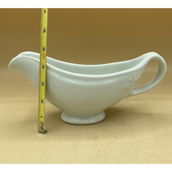 USQMC Shenango China World War 2 Mess Hall Gravy Boat WWII White 1940’s - Picture 10 of 12